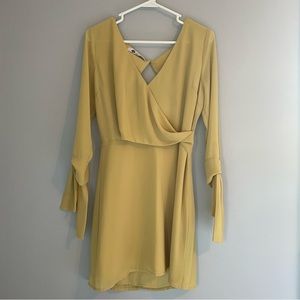3/4 sleeve mini dress